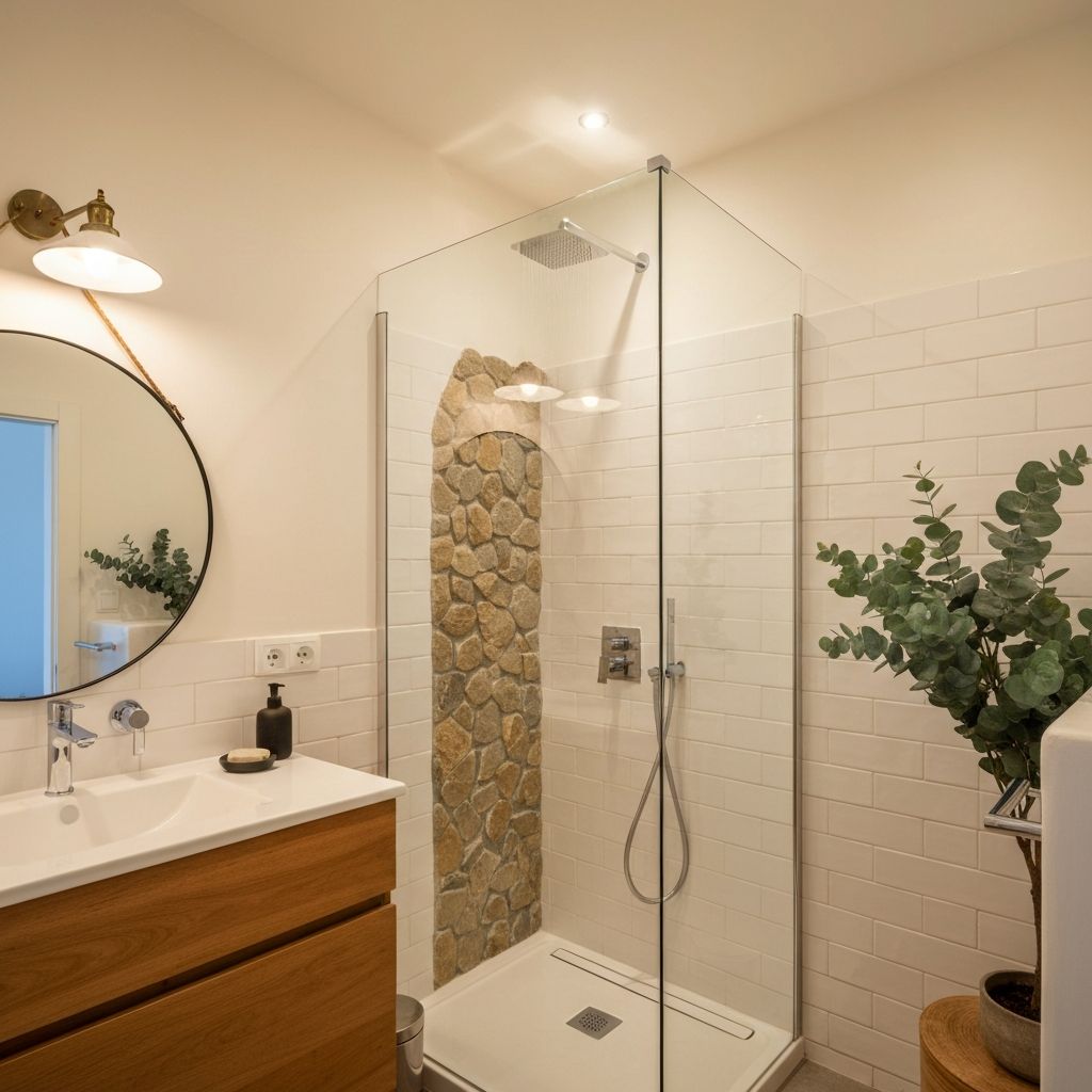 Bagno con doccia walk-in